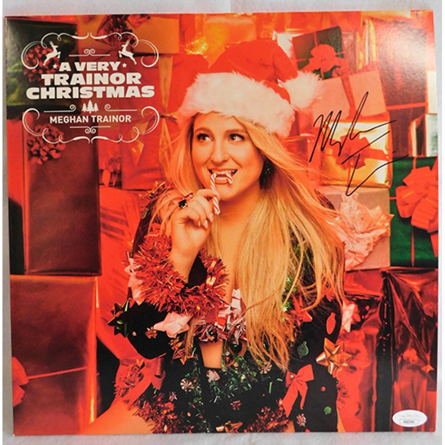 Meghan Trainor Signed A Very Trainor Christmas LP Album Sleeve JSA  Authenticated